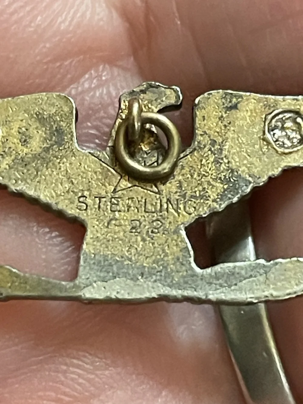 Vintage US Military Eagle Pendant #7473